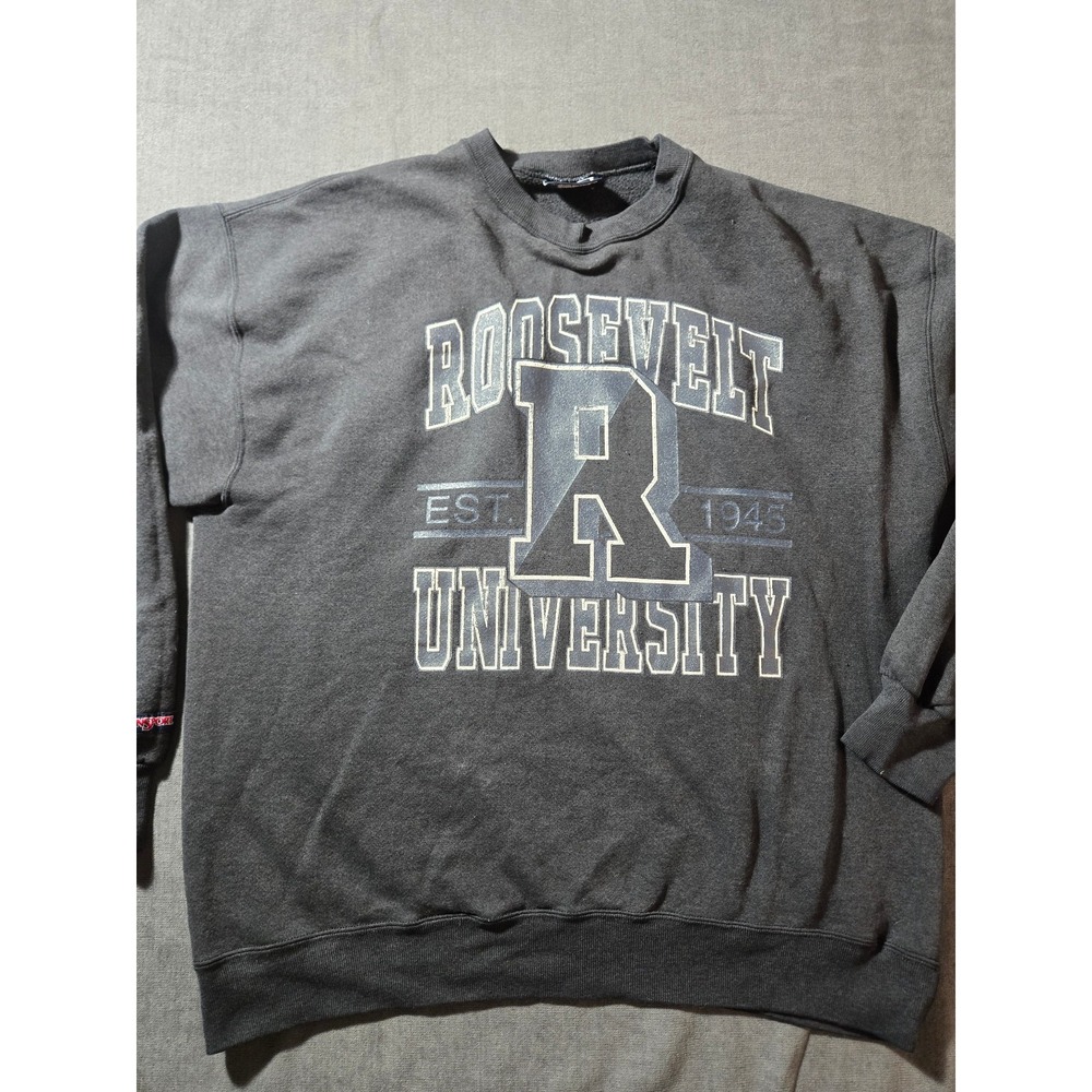 Vtg Jansport Roosevelt University Sweatshirt XXL Mens Spell out Crewneck USA